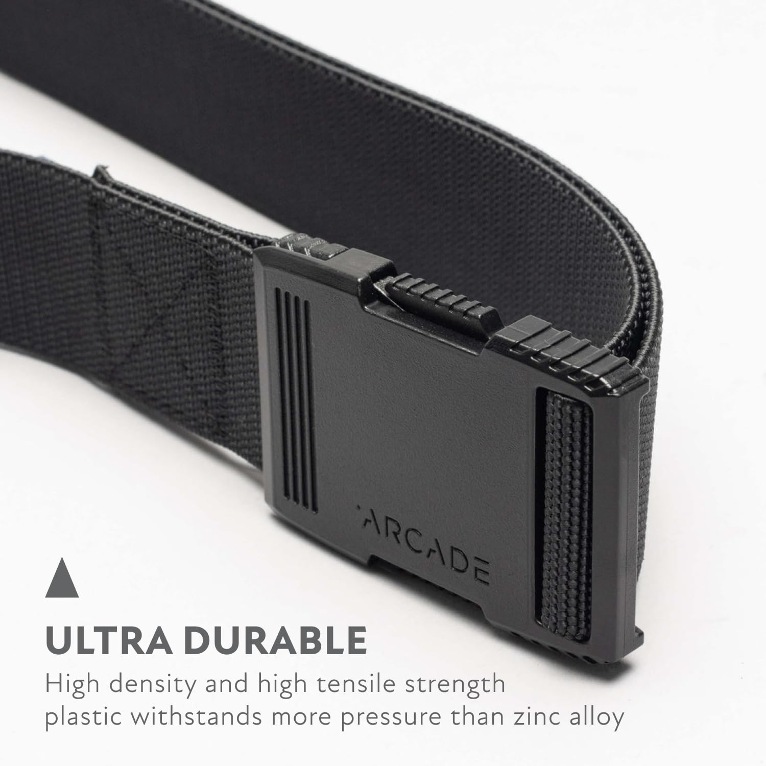 Arcade Belts Unisex Midnight Belt 3-Piece Bundle: High Grade, Heavy Duty Stretch, Metal Free Buckles - Black - Image 5