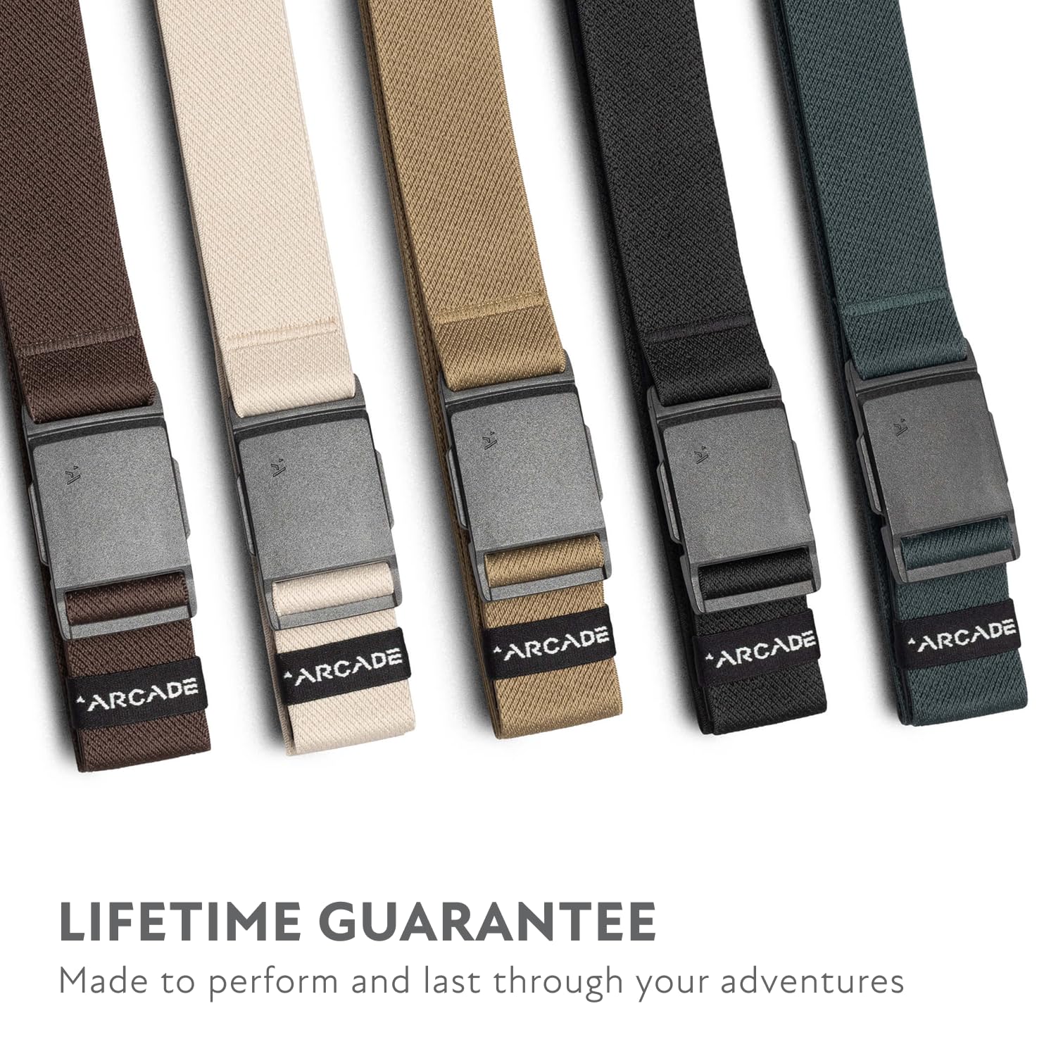 Arcade Belts Mens Explore Belt, Stretch Webbing for Max Comfort & Custom Fit, Metal-Free Buckle, Machine Washable Travel Belt - Image 5