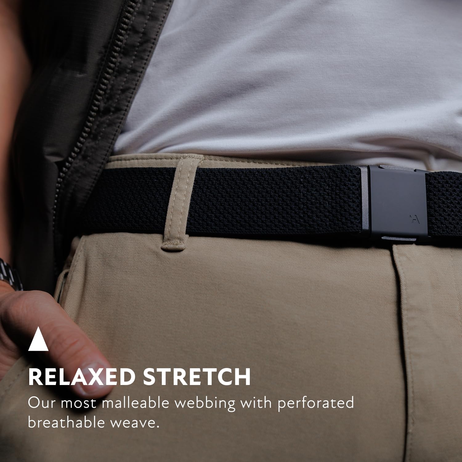 Arcade Belts Momentum Belt - Elastic Stretch Belt with Low-Profile Buckle, Travel-Friendly, Adjustable Fit - Image 4
