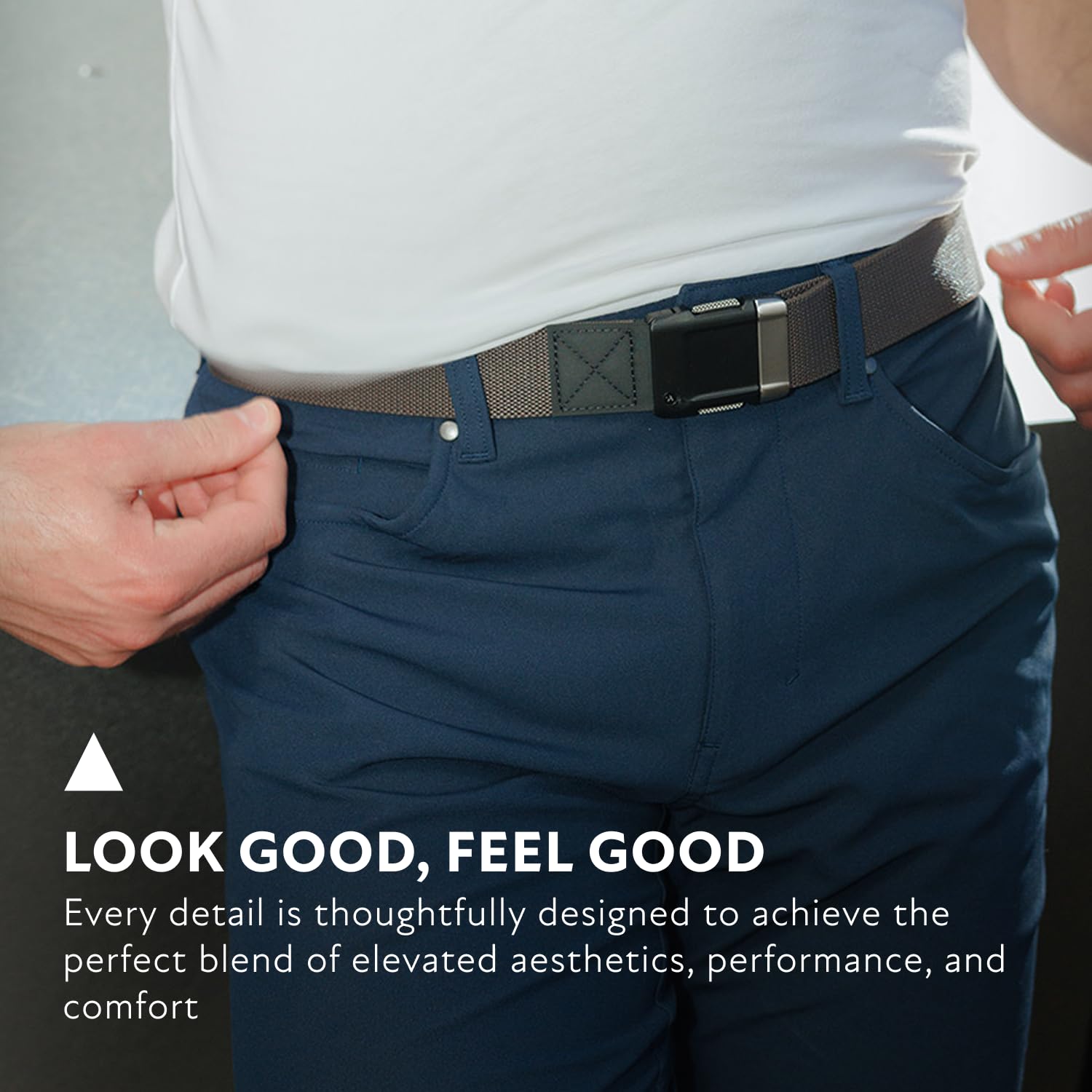 Arcade Belts Motion Belt for Men & Women - Micro Adjustable Click, Lighweight Stretch Belt, Casual Unisex Belts - Image 4