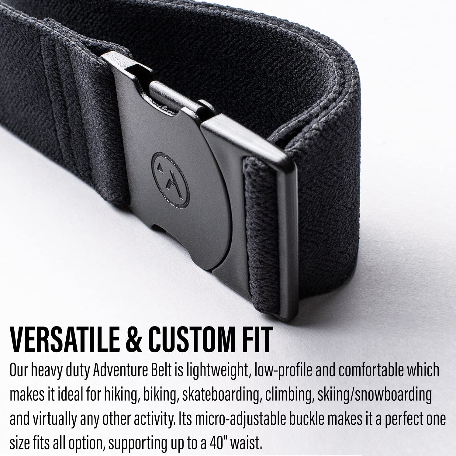 Arcade Men's Long Belt, Up to 50 Inch Waist, Stretch Webbing, Non-Metal Travel Friendly Buckle, Ski & Snowboard Belt - Image 3