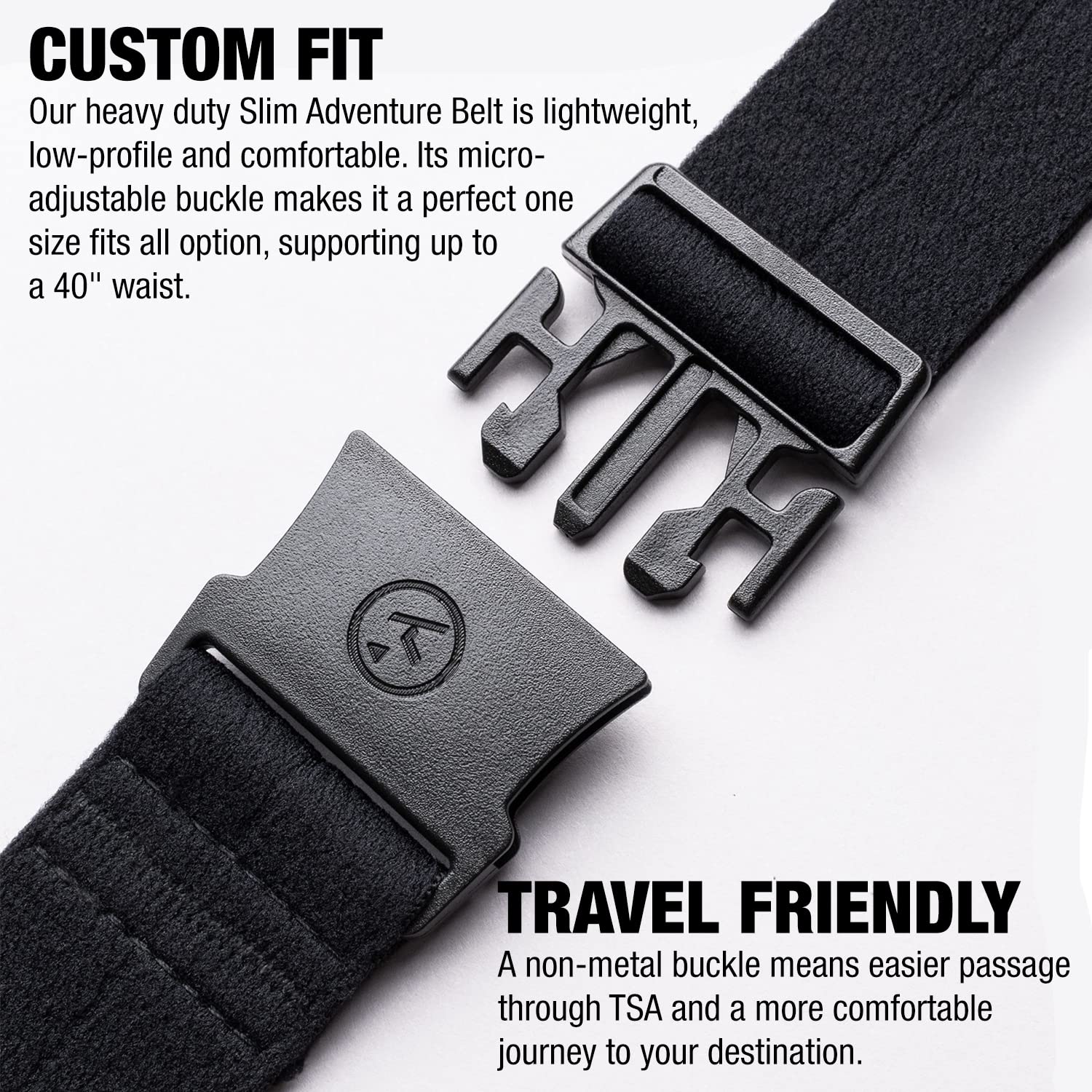 Arcade The Original Slim Unisex Adventure Belt, Narrow Width Elastic Stretch Webbing, Micro Adjust Buckle - Image 3