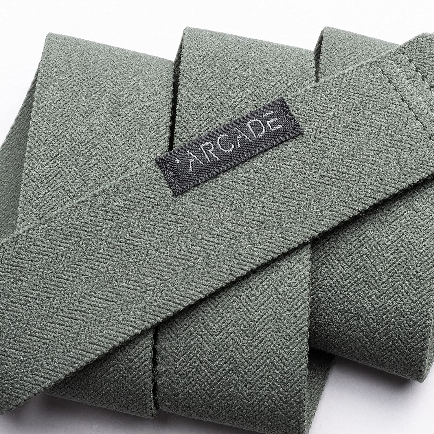 Arcade The Original Unisex Adventure Belt Bundle, Heavy Duty Elastic Webbing, Non-Metal Travel Friendly Buckle, Midnighter Black & Ivy Green - Image 5