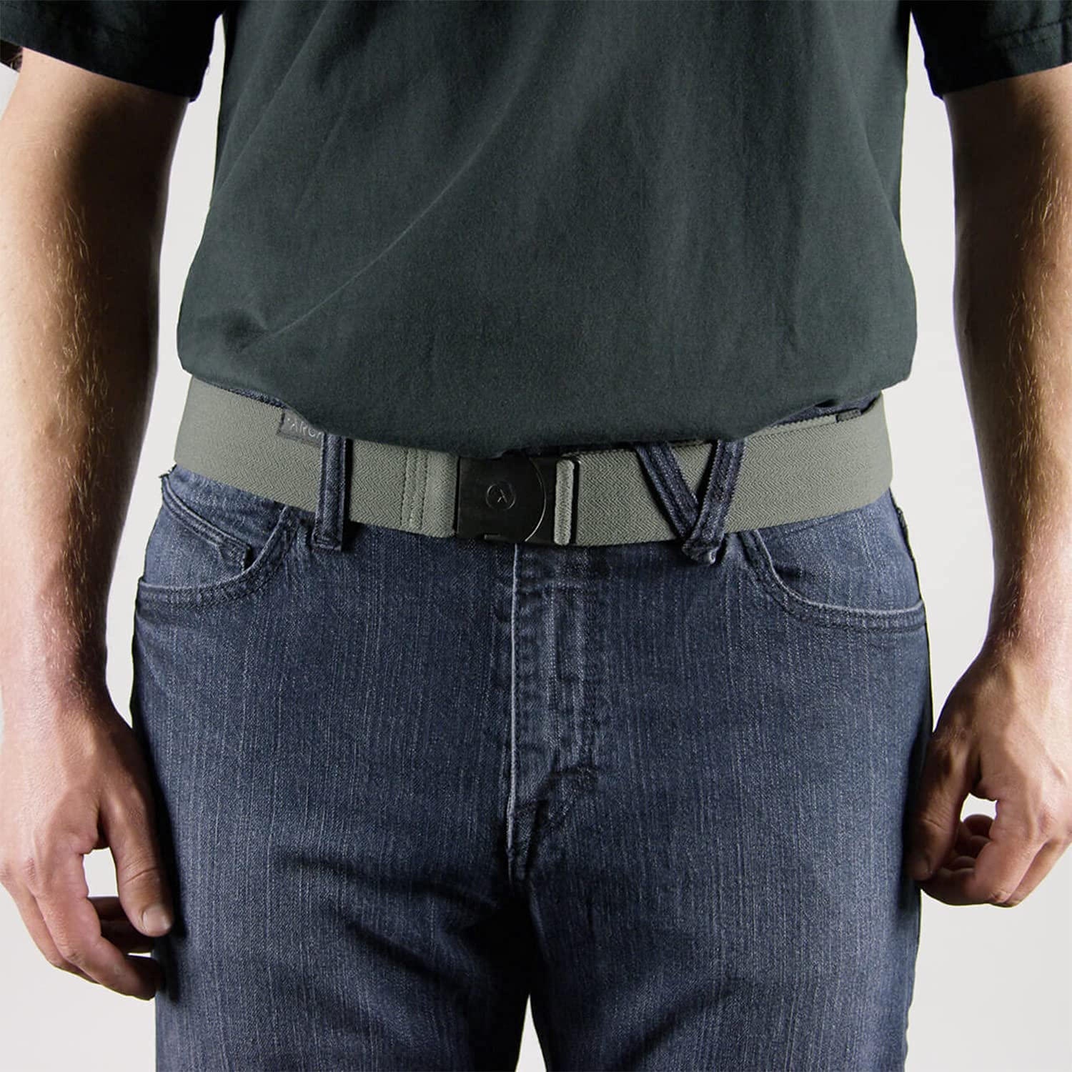 Arcade The Original Unisex Adventure Belt Bundle, Heavy Duty Elastic Webbing, Non-Metal Travel Friendly Buckle, Midnighter Black & Ivy Green - Image 9