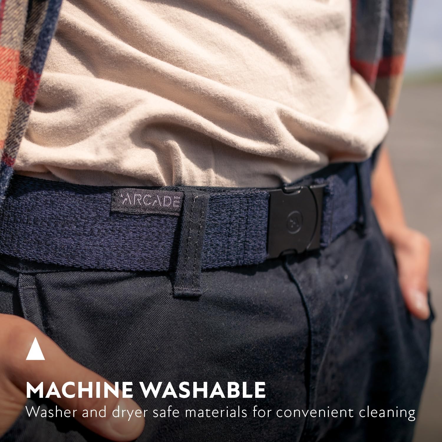 Arcade The Original Unisex Adventure Belt, Heavy Duty Elastic Webbing, Non-Metal Travel Friendly Buckle - Image 4